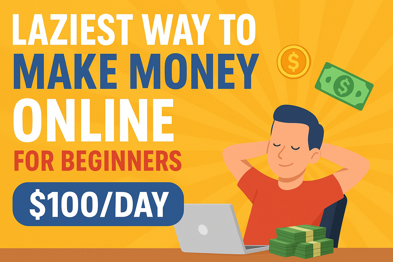 Laziest Way to Make Money Online For Beginners ($100/day )