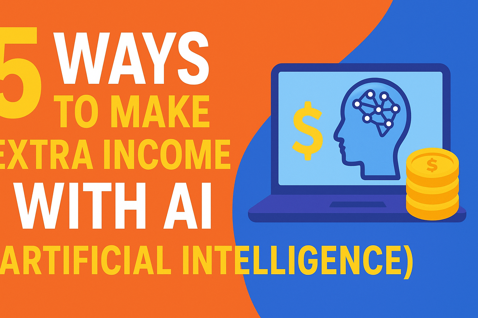 5 WAYS TO MAKE EXTRA INCOME WITH AI (ARTIFICIAL INTELLIGENCE)